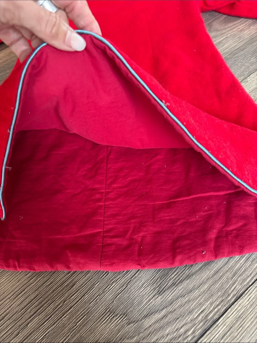 Chou-Chou Chic Red Wool Blend Chinese Style Padded Dress Coat Kids Size 120